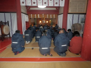 画像：新年安全祈願祭（牧山神社）1