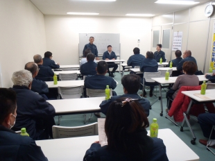 画像：3/5社内安全会議開催（芳賀俊一講師）2