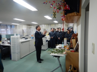 画像：令和6年新年安全祈願祭及び1月度社内安全会議2